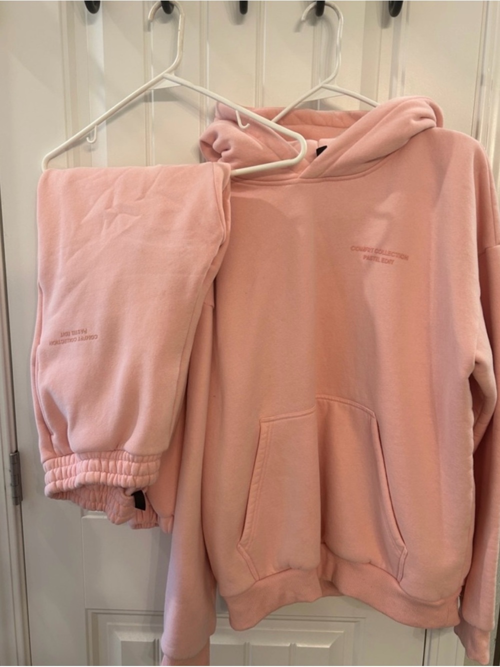 Comfort Colors Pink Hoodie & Joggers Set